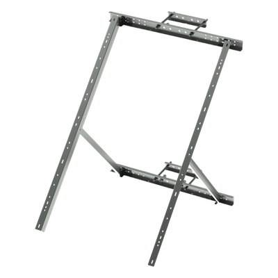 Soporte de Montaje para Panel Solar / Ajustable 25° a 50° / Galvanizado Electrolítico / 15 kg / Torre y Poste