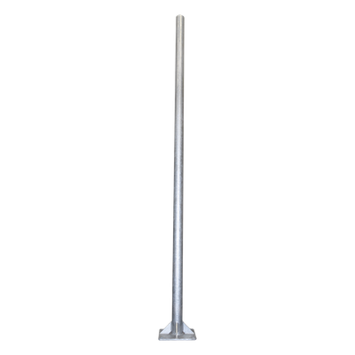 Poste de Acero Galvanizado / 3 m (9.84 ft) / Tubo 3' Cédula 30 / Carga 20 kg / Base 30x30 cm