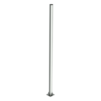 Poste de Acero Galvanizado / 4 m (13.1 ft) / Tubo 3' Cédula 30 / Base 30x30 cm / Carga 20 kg