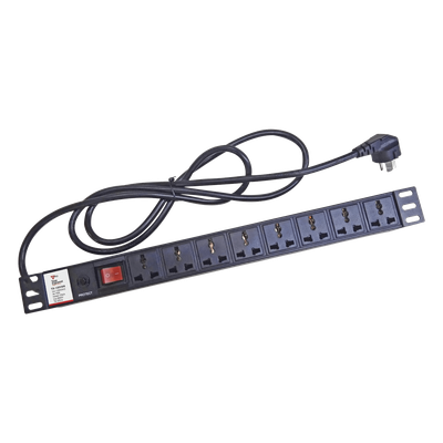 Protector de sobretensiones / 120 Vca / 8 contactos / 15 A / 10 kA / Rack