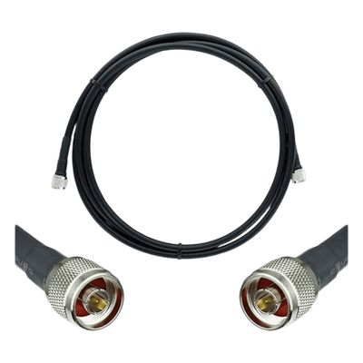 Jumper Coaxial / Baja Pérdida Equivalente a LMR400 / Conectores N Macho / 6.1 m (20.01 ft) / 50 Ohms