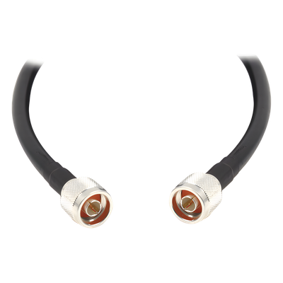 Jumper con Cable LMR400 con Conectores N Macho / N Macho de 1.5 metros.