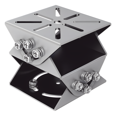 Montaje PT Universal / Multieje / Acero Gris Platino / 100×100×92.5 mm (3.94'×3.94'×3.64') / 850 g (1.87 lb) / Interior y Exterior