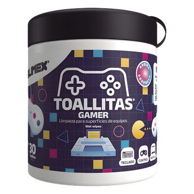 Toallitas de Limpieza / Antiestáticas / Antibacteriales / 30 Unidades / Aroma Chicle