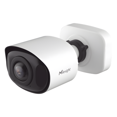 Cámara Bullet Mini Panorámica 180° AI / 4K UHD / Super WDR 120dB / Micrófono Integrado / IP67-IK10 / PoE / 1TB / Analítica IA 8 Modos