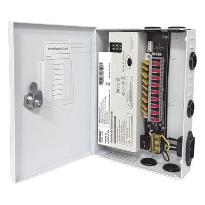 Fuente de Alimentación Profesional / 9 Canales / 16 A Total / 11-15 VCC Ajustable / 200 W / Filtro de Ruido por Canal