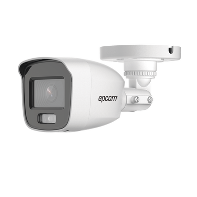 Cámara Bala TURBOHD / 2 Megapixel / Color 24/7 / Luz Blanca 20 m (65.6 ft) / Micrófono Integrado / IP66 / Metal