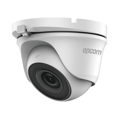 Cámara Turret TURBOHD / 5 Megapixel / Lente 2.8 mm / 85° de Visión / IR EXIR 20 m (65.6 ft) / IP66 / Metal