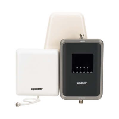 Amplificador Celular 5G / Penta Banda 700-2600 MHz / 70 dB Ganancia / Cobertura 600 m² (6458.3 ft²) / 2G 3G 4G 5G / Sin Configuración