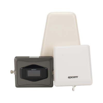 Amplificador Celular 4G / Triple Banda 850/1900/2100 MHz / Ganancia 68 dBm / Cobertura 600 m² / Kit Completo con Antenas y Cables