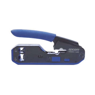 Pinza de Red SLIM / Corte y Terminado RJ45/RJ11 / Diseño Compacto 60% / Acero al Carbón / Mango Ergonómico ABS+TPR