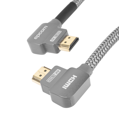 Cable HDMI / Ángulo 90° / 3 m (9.84 ft) / 4K@60Hz / 18 Gbps / Ethernet / HDMI 2.0