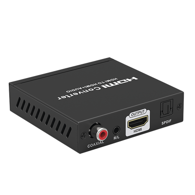 Extractor de Audio HDMI / 4K 60 Hz HDR / Salida SPDIF + Coaxial + R/L 3.5 mm / ARC / HDCP 1.4/2.2 Bidireccional / Salida HDMI Solo Video