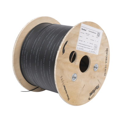 Cable Drop / Fibra Óptica G.657A2 / 1 Hilo Unifibra / LSZH / 1 km / 2.0x3.0 mm / -20°C a +60°C