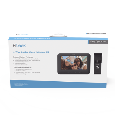 Kit de Videoportero Analógico / Pantalla LCD 7" / Frente de Calle IP65 / Visión Nocturna IR 2 m (6.6 ft) / Audio Bidireccional / Salida de Relé