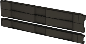 Tapa Ciega para Rack / 19" / 1 UR / Instalación a Presión Sin Herramientas / Plástico UL / Color Negro