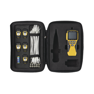 Probador de Cables / LCD Retroiluminada / Coaxial, RJ11, RJ12, RJ45 / Longitud 2000 ft / PoE / Generador de Tono / Test-n-Map