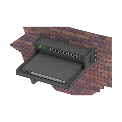 Rack Abierto de Pared / 19 pulgadas / 2U / Profundidad 460 mm (18 in) / Carga 22 kg / Charola 150 mm