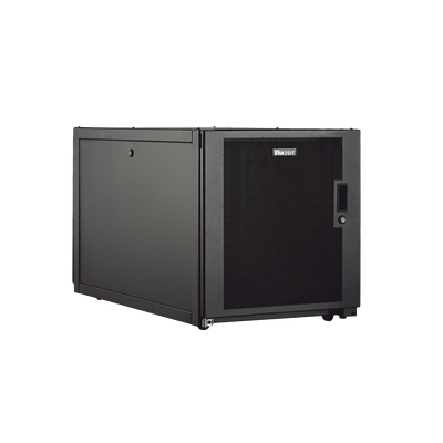 Gabinete Profesional de Telecomunicaciones, de Piso, 12 UR, 600 mm de Ancho y 1070 mm de Profundidad, Color Negro