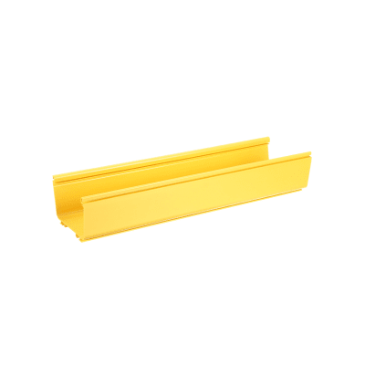 Canaleta FiberRunner™ 6X4, de PVC Rígido, Color Amarillo, 3 m de Largo