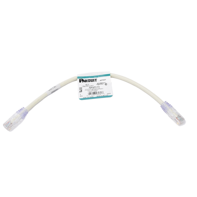Cable de Parcheo UTP / Cat 6 / 0.3 m (1 ft) / 24 AWG / T568B / CM / Blanco