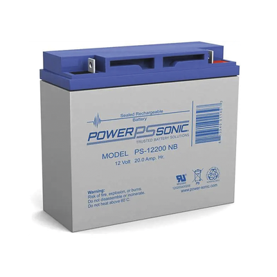 Batería de Respaldo AGM/VRLA / 12V / 20Ah / Terminales NB2 / Vida Útil 5 Años / Caja ABS Resistente