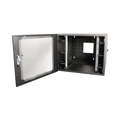 Gabinete de Pared 19in / 12 UR / Abatible / 610 mm (2 ft) de Profundidad / Carga 91 kg (200.6 lb) / Gestión de Cables Integrada