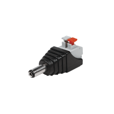 Adaptador de Alimentación / Jack 3.5 mm Macho Polarizado / 12 Vcc / Terminales Push / Pin Cobre 2.1 mm