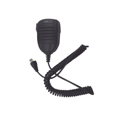 Micrófono para Radio Móvil / Conector 8 Pines / IP54 / Cable PU con Kevlar / 40 kg Resistencia / PTT con Guantes
