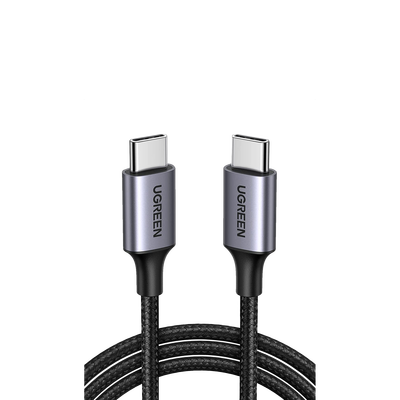 Cable USB-C a USB-C / 2 Metros (6.56 Pies) / 60W PD3.0 / 480 Mbps / Nylon Trenzado / Aluminio