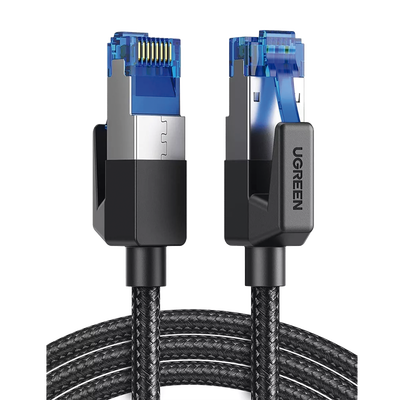 Cable Ethernet Cat8 / 40 Gbps / 2000 MHz / F/FTP / 5 m (16.40 ft) / Nylon Trenzado